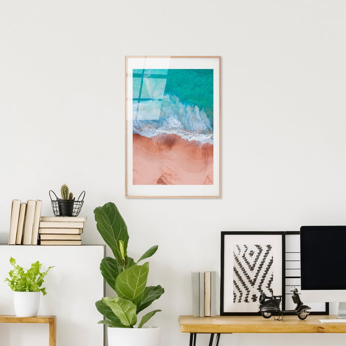 Wallity Cuadro Decorativo de Vidrio Templado Multicolor 30 x 45 cm